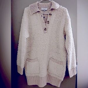 L’academie ivory sweater dress in medium